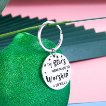 Load image into Gallery viewer, Inspirational Christian Keychain Religious Gifts for Women Men Birthday Christmas Easter Prayer Gift for Adults Kids Girl Boys Bible Verse Faith Worship Key Chain So will I Hillsong United Him Her