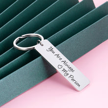 Load image into Gallery viewer, You Are My Person Gift Couple Keychains for Boyfriend Girlfriend Christmas Valentines Day Gifts from Him Her Husband Wife Best Friends BFF Gift Birthday Anniversary for Women Men