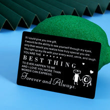 Load image into Gallery viewer, Valentines Day Wallet Card Christmas Gifts for Husband Boyfriend from Wife Girlfriend Wedding Anniversary Birthday Fathers Day Couple I Love You Gift for Her Him Men Women Fiancé Stocking Stuffers