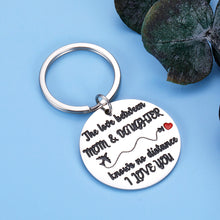 Load image into Gallery viewer, Mom Daughter Gifts Keychain for Birthday Christmas Valentines Mothers Day Gift for Women Her Girl Mother in Law Come of Age Back to School Long Distance Graduation Gift for Stepdaughter from Step Mom