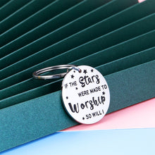 Load image into Gallery viewer, Inspirational Christian Keychain Religious Gifts for Women Men Birthday Christmas Easter Prayer Gift for Adults Kids Girl Boys Bible Verse Faith Worship Key Chain So will I Hillsong United Him Her