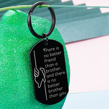 Load image into Gallery viewer, Brother Keychain Gifts for Adult Teen Brother in Law Christmas Fathers Day Birthday Gift for Big Older Little Brothers from Sister Brother Best Friend Valentine Family Gift Keyring for Him Men Wedding
