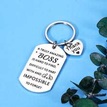 Load image into Gallery viewer, Thank You Boss Gifts Appreciation Keychain Bosses Day for Women Men Boss Lady Leaders PM Mentor Manager Office Gifts Retirement Leaving Going Away Christmas Birthday Present for Him Her Boss