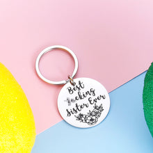 Load image into Gallery viewer, Funny Sister Gifts Best Friend Keychain for Women Birthday 2020 Christmas Friendship Thank You Keyring for BFF Teen Adult Half Sister in Law Wedding Appreciation Gift for Bridesmaid Girl Female Her