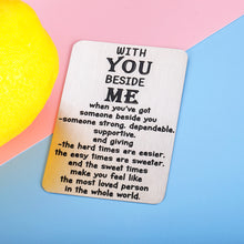 Load image into Gallery viewer, Anniversary Wallet Insert Gifts for Men Women Husband Boyfriend Valentines Wedding Engraved Card for Him Couple Hubby Fiancé Groom from Her Wife Girlfriend Birthday Christmas Fathers Day Love Gift