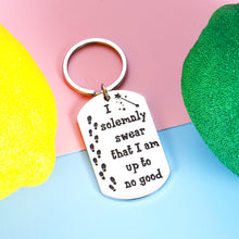 Load image into Gallery viewer, Funny Gifts Keychain for Best Friend Birthday, Friendship Mischief Gifts for Harry Potter Fans Women Men, Christmas Present Pet Tags for Dogs Cats Kitten, Collar Tag for Pets New Puppy