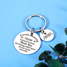 Load image into Gallery viewer, Coworker Employee Appreciation Gifts Keychain for Women Men Colleague Staff Team Members Office Thank You Gift Birthday Christmas Boss Day Retirement Leaving Going Away Teamwork Present for Her Him