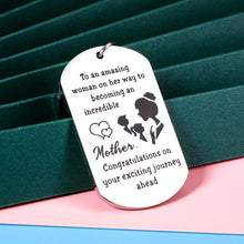Load image into Gallery viewer, Congratulations Gifts for Women Mom to Be Gift New Mom Keychain Pregnancy Announcement First Time Mom Gift Baby Announcement Mother Gift Jewelry Gift for Her