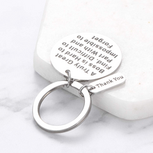 Load image into Gallery viewer, Boss Day Gift Thank You Office Keychain for Men Women Lady Birthday Christmas Thankgiving Retirement Gifts for Boss Leader Supervisor Mentor Leaving Going Away Farewell Present Keyring Female Male