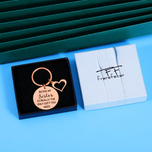 Load image into Gallery viewer, Sisters Gifts from Sister Brother Birthday Stocking Stuffer Keychain for Big Little Soul Sister Best Friend BFF Bestie Christmas Graduation Easter Valentines Day Gifts for Teen Girls Women Pendant…