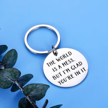 Load image into Gallery viewer, Funny Christmas Birthday Keychain Gifts for Boyfriend Wife from Girlfriend Husband Best Friend Thank You Gifts for Women Men BFF Valentines Day Anniversary Love Gift Keyring Present Stocking Stuffers