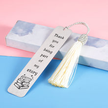 Load image into Gallery viewer, Thank You Bookmark Retirement Gifts for Women Men Book Lovers Graduation Christmas Birthday Thanksgiving Teachers Day Going Away Leaving Gifts for Teacher Tutor Coworkers Colleagues Best Friends