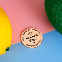 Load image into Gallery viewer, Doubled-Sided Prank Coin New Parent Gift for First Time Dad Daddy to Be Funny for New Dad Men Pregnancy Announcement Idea Christmas Birthday Present