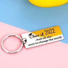 Load image into Gallery viewer, Inspirational Keychain Graduation Gifts for Her Women Class of 2022 Nurse Middle High School College University Student Motivational Grad Gifts for Teen Girls Daughter Best Friends Jewelry Gift
