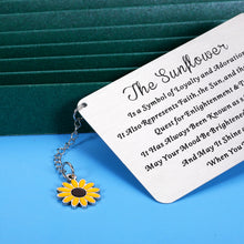 Load image into Gallery viewer, Sunflower Gifts for Women Wallet Card Insert for Best Friend Besties Sister Christmas Birthday Graduation Valentines Floral Gift for Adult Teen Girls Daughter Girlfriend Friendship Charm