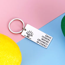 Load image into Gallery viewer, Boss Leader Thank You Office Gifts Inspirational Keychain for Men Women Appreciation Gift for Boss Lady Superior Employer Coach Coworker Leaving Going Away Retirement Gifts Christmas Birthday Boss Day