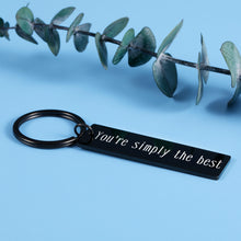 Load image into Gallery viewer, Romantic Wedding Anniversary Gifs for Him Her Couples Best Friend Gifs You’re Simply The Best Keychain for Schitts C Fans Women Men Christmas Birthday Present for Boyfriend Girlfriend Husband Wife