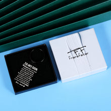 Load image into Gallery viewer, To My Son Valentines Day Gift Stress Relief Keychain for Adult Teen Son Men Boys from Mom Easter Graduation Christmas Birthday First Time Fathers Day Inspirational Gifts for Him Son Stepson Godson