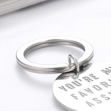 Load image into Gallery viewer, You're My Favorite Asshle Keychain Anniversary Birthday Gifts for Husband Wife Funny Keychain for Boyfriend Girlfriend Couples Keychains for Her Him Valentines Day Wedding Gifts from Wifey Hubby