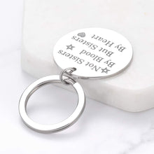 Load image into Gallery viewer, Best Friend Keychain for Teen Girls Sisters Birthday Gifts Ideas for Friends BFF Bridesmaid Not Sisters by Blood But Sisters by Heart Friendship Jewelry for Women Her Female Christmas Wedding Gifts