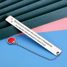 Load image into Gallery viewer, Teacher Appreciation Gifts Bookmark for Women Men Teacher Day Thank You Birthday Christmas Graduation Valentines Day Gifts Spanish Preschool Daycare Special Education Tutor Professor Retirement Charm