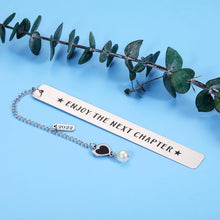 Load image into Gallery viewer, 2022 Enjoy The Next Chapter Bookmark Inspirational Graduation Retirement Birthday Stocking Stuffer Gifts for Women Men Kids Book Lovers Seniors Coworker Leaving New Job Promotion Dad Mom Gift Him Her