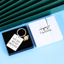 Load image into Gallery viewer, Romantic Valentines Day Wedding Gifts You Are My Universe Keychain for Boyfriend Wife from Girlfriend Husband Engagement Anniversary Birthday Gift for Couple Fiancé Him Her Men Women Christmas Present