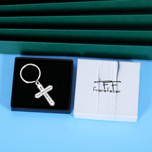 Load image into Gallery viewer, Christian Gifts Keychain for Women Men Baptism Catholic Religious Inspirational Christmas Stocking Stuffers Birthday Easter Present for Girls Boys Teen Sister Brother Daughter Son Cross Faith Pendant