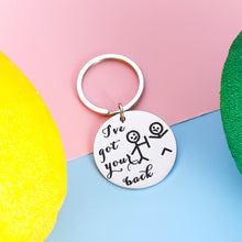 Load image into Gallery viewer, Funny Best Friend Keychain Gifts for Women Him Friend BFF Sister Brother Companion Bestie Daughter Son Iāve Got Your Back Stick Figures Birthday Christmas Valentines Graduation Friendship Gift Men Her