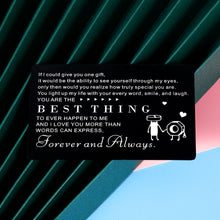 Load image into Gallery viewer, Valentines Day Wallet Card Christmas Gifts for Husband Boyfriend from Wife Girlfriend Wedding Anniversary Birthday Fathers Day Couple I Love You Gift for Her Him Men Women Fiancé Stocking Stuffers