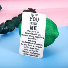 Load image into Gallery viewer, Anniversary Wallet Insert Gifts for Men Women Husband Boyfriend Valentines Wedding Engraved Card for Him Couple Hubby Fiancé Groom from Her Wife Girlfriend Birthday Christmas Fathers Day Love Gift