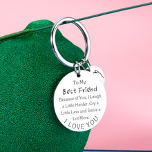 Load image into Gallery viewer, Best Friend Keychain Gifts for Women Soul Sister Bestie Bff Friendship Birthday Valentines Day Graduation Christmas Stocking Stuffers for Unbiological Sisters Friends Female Male Coworker Colleague