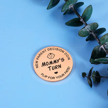 Load image into Gallery viewer, Doubled-Sided Prank Coin New Parent Gift for First Time Dad Daddy to Be Funny for New Dad Men Pregnancy Announcement Idea Christmas Birthday Present