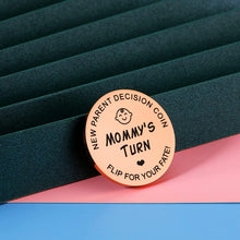 Load image into Gallery viewer, Doubled-Sided Prank Coin New Parent Gift for First Time Dad Daddy to Be Funny for New Dad Men Pregnancy Announcement Idea Christmas Birthday Present