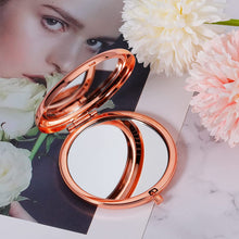 Load image into Gallery viewer, Boss Lady Gifts Compact Mirror for Women Boss Day Thank You Female Boss Leader Manager PM Coworker Christmas Rose Gold Travel Makeup Mirror for Her Retirement Leaving Going Away Inspirational Gift