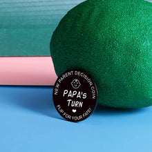 Load image into Gallery viewer, Funny Decision Coin for Gay Parents Double-Sided New Dad Gifts for Men LGBTQ Family Two Dads Parenting Gift for First Time Dad Papa Same-Sex Parent Daddy to Be Fathers Day Christmas