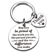 Load image into Gallery viewer, Coworker Employee Appreciation Gifts Thank You Keychain for Women Men Office Staff Colleague Boss Leader Retirement Farewell Appreciation Pendant Teacher Coach Nurses Proud of You Gifts for Her Him
