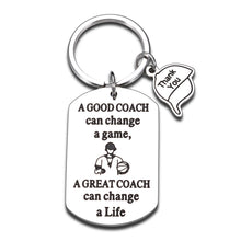 Load image into Gallery viewer, Coach Keychain Thank You Gift for Men Women Softball Volleyball Baseball Basketball Soccer Hockey Cheer Coach Gifts Best Coach Sports Match Christmas Birthday Retirement Appreciation Present for Him
