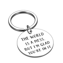 Load image into Gallery viewer, Funny Christmas Birthday Keychain Gifts for Boyfriend Wife from Girlfriend Husband Best Friend Thank You Gifts for Women Men BFF Valentines Day Anniversary Love Gift Keyring Present Stocking Stuffers