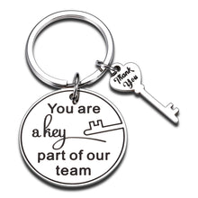 Load image into Gallery viewer, Thank You Gifts Keychain for Employee Coworker Volunteer Going Away Retirement Farewell Leaving Gift for Women Men Lady Boss Friend Supervisor Coach Boss Day Christmas Birthday Keychains Gifts