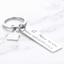 Load image into Gallery viewer, New Home Keychain 2021 Housewarming Gifts Ideas for New Homeowner First Home Gifts for Couples Family Women Men Realtor Closing Gifts House Keyring New Home Owners Jewelry New Adventures Gift