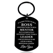 Load image into Gallery viewer, Bosses Leaders Appreciation Gifts Keychain for Men Women Boss Day Thank You Boss Lady Mentor Manager PM Retirement Leaving Going Away Farewell Supervisor Christmas Birthday Present for Female Male