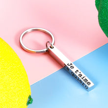 Load image into Gallery viewer, I Love You Gifts for Boyfriend Girlfriend Wedding Anniversary Four Language Keychain Valentines Fathers Day Gifts for Husband Fiance from Wife Her Couple Gift for Birthday Christmas Engagement Men Him