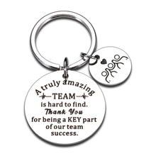 Load image into Gallery viewer, Coworker Employee Appreciation Gifts Keychain for Women Men Colleague Staff Team Members Office Thank You Gift Birthday Christmas Boss Day Retirement Leaving Going Away Teamwork Present for Her Him