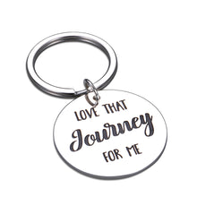Load image into Gallery viewer, Best Friend Couple Keychain Gift Schitts C Inspired Jewelry for Women Men Birthday Valentines Day Keyring for Friendship Boyfriend Girlfriend Him Her Love That Journey For Me Christmas Wedding
