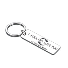 Load image into Gallery viewer, Funny Gag Keychain Valentines Day Gifts for Him Her Boyfriend from Girlfriend Wedding Anniversary Couple Gifts for Husband Wife Women Men I Love You Key Ring Christmas Birthday Present Fiance Groom