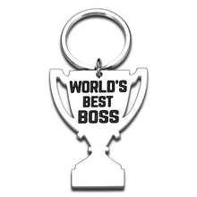 Load image into Gallery viewer, Boss Day Appreciation Keychain Gifts for Women Men Boss Lady Leader PM Supervisor Mentor Office Gift Birthday Christmas Stocking Stuffers Valentine for Him Her Retirement Going Away Leaving Jewelry