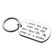 Load image into Gallery viewer, Funny Husband Boyfriend Keychain Gifts from Wife Girlfriend Christmas Birthday Present for Men Him Fiancé Groom Hubby I Love You Anniversary Valentines Day Gag Naughty Gift Idea Stocking Stuffers