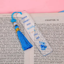 Load image into Gallery viewer, Book Lovers Gifts Inspirational Acrylic Bookmark with Tassel for Girls Boys Daughter Son Teen Friends Christmas Birthday Graduation Book Mark for Coworker Colleague Employee Farewell Leaving Gift