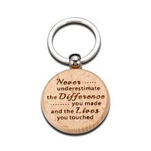 Load image into Gallery viewer, Keychain for Coworker Leaving Retirement Employee Appreciation Farewell Goodbye Thank You Office Team Gifts Stocking Stuffers for Colleague Friends Teacher Nurse Social Worker Women Men Birthday